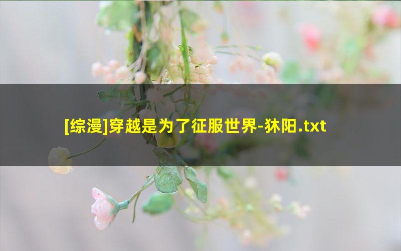 [综漫]穿越是为了征服世界-狇阳.txt txt/pdf/azw3/mobi电子版百度夸克网盘下载